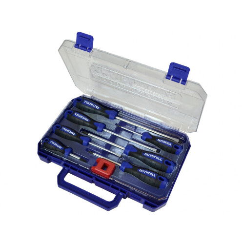 Faithfull Faithfull Soft Grip Screwdriver Set, 8 Piece 2