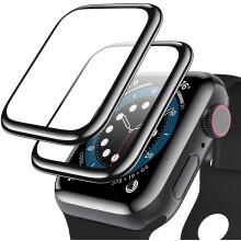 Tempered Glass Screen Protector For Apple Watch Series 9 8 7 41Mm, 3D Curved Edge Full Coverage, 2 Pack, HD Clear