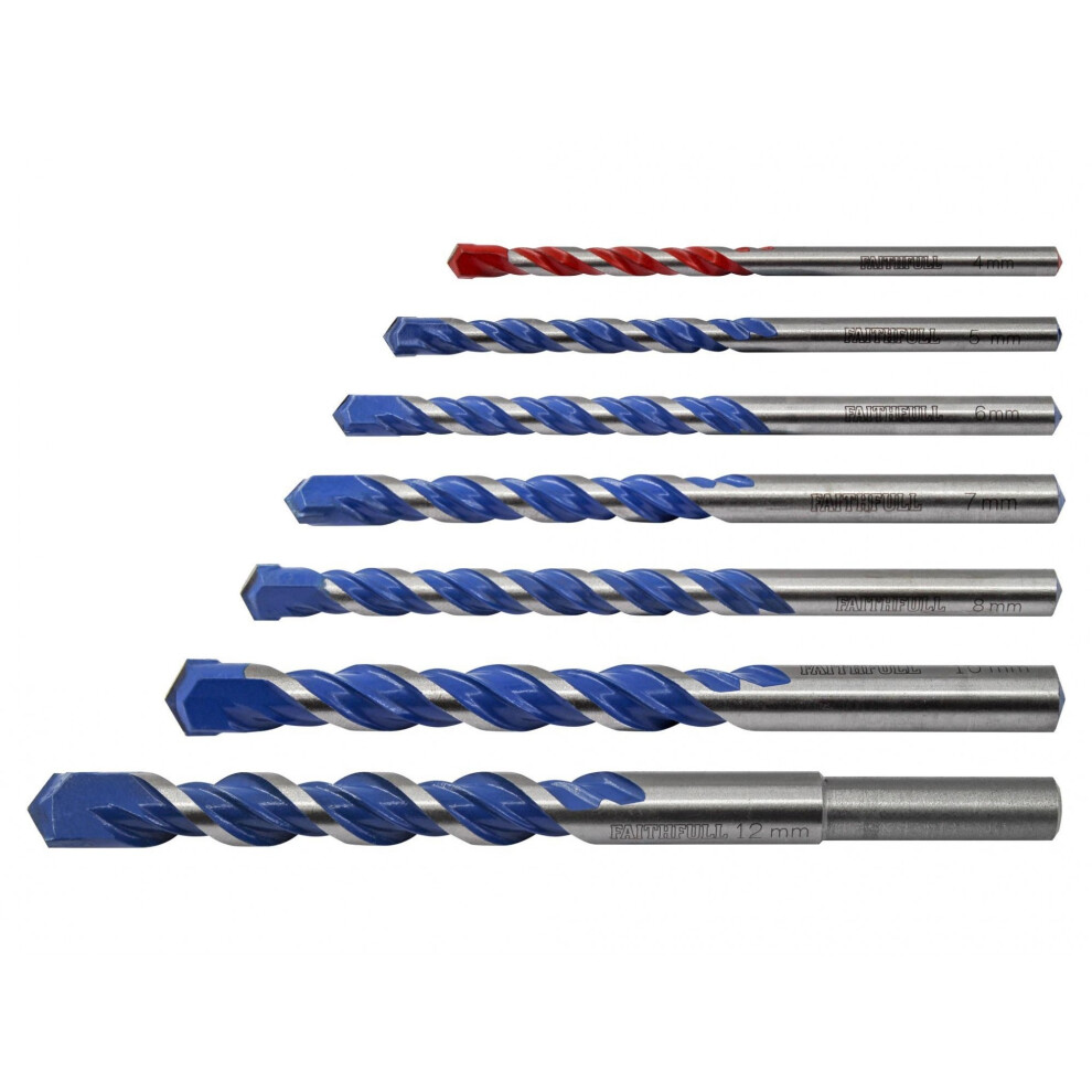 Faithfull Multi Construction Drill Bits