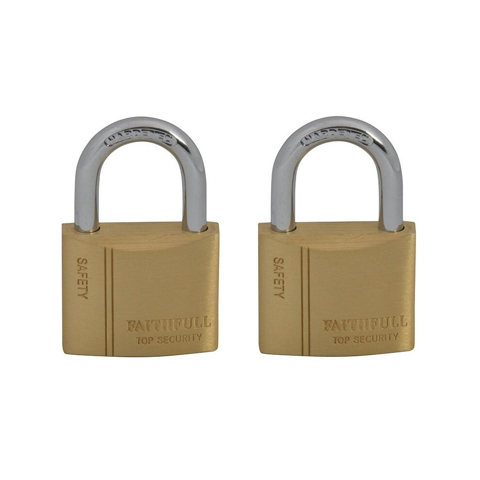 Faithfull Brass Padlock