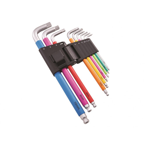 Faithfull Faithfull Metric Multicoloured Hex Key Set, 9 Piece