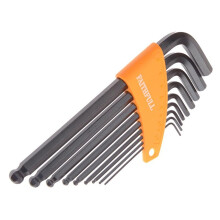 Faithfull Metric Ball End Long Arm Hexagon Key Set, 9 Piece