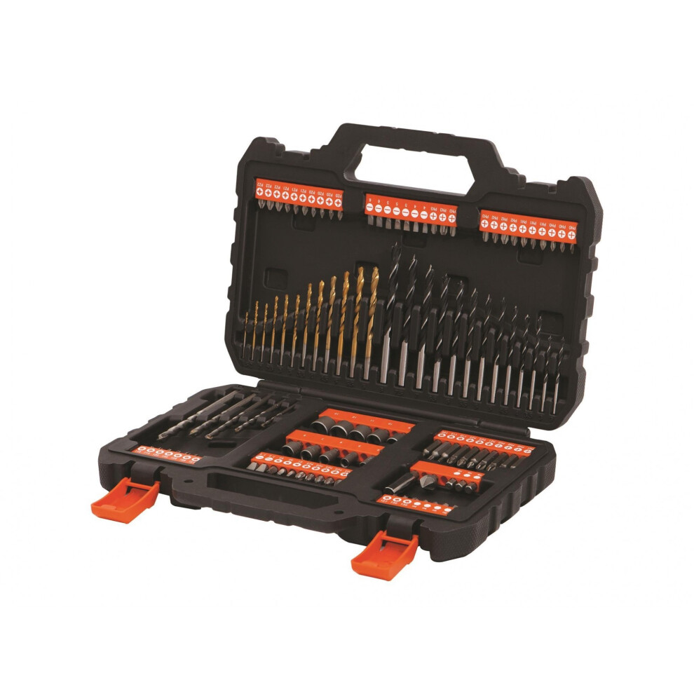 + Decker A7200 Mixed Drilling And Screwdriving Set 109 Piece Black