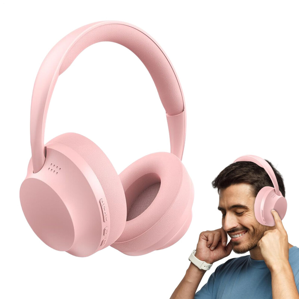 Wireless Headphones Overear For Music Studio Use, Plugin Card Included, For Adults Teens Youth Kids Women Pink 9412369156754