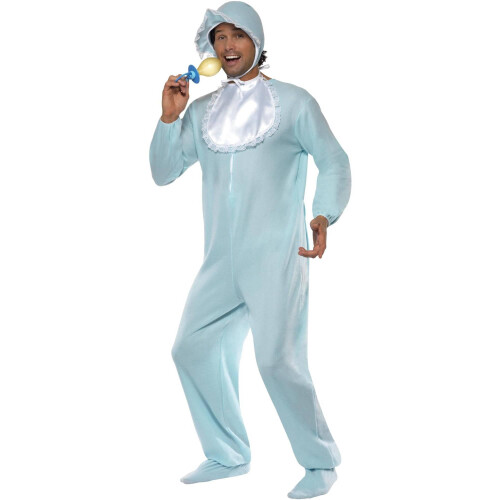 Smiffy's Smiffys Mens Baby Romper Costume Set