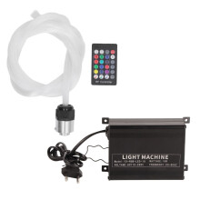 RGBW Fiber Optic Light Kit Twinkling Sound Sensor Music Mode Remote App Bluetooth Control Decorative Starry Sky Lighting For Bedroom Bar Wedding Hall
