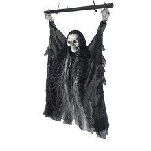 Spine-Tingling Halloween Decor, Creepy Skeletons With Moving Wings & Adjustable Arms, Ideal For Your Haunted House Or Bar (IndoorOutdoor Decoration)