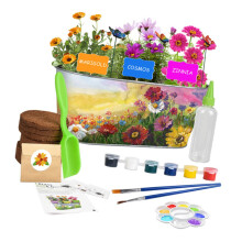 1 set of artificial flower planting kit, children's flower planting kit, DIY flower tools