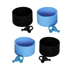 Heat Resistant Silicone Cup Sleeve Set Non Slip Straw Caps Water