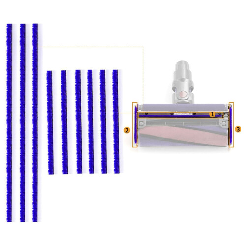 Versatile Vacuum Cleaner Brush Strips Soft Bristle Attachment 1