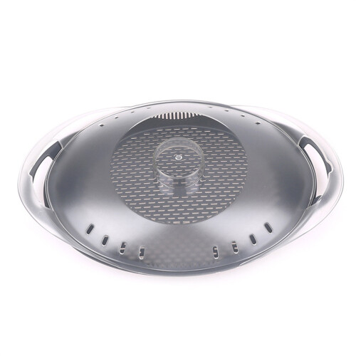 Leak Proof Silicone Baking Mat Plastic Steaming Tray Lid Kitchen
