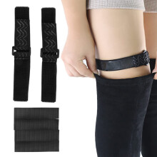 Pack of 2 knee boot straps, nonslip boots, fixed belt straps with 4 adhesive tapes for long boots, half boots or low boots to prevent falling off.