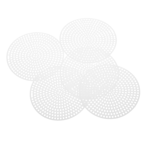 100 pieces plastic sheets for crafting, mesh canvas boards, round plastic canvases for projects