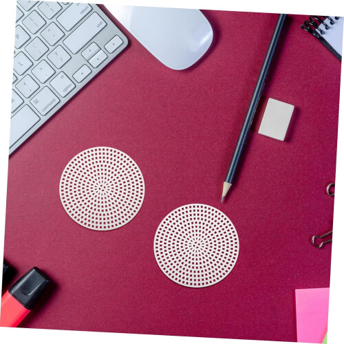 100 pieces plastic sheets for crafting, mesh canvas boards, round plastic canvases for projects 2