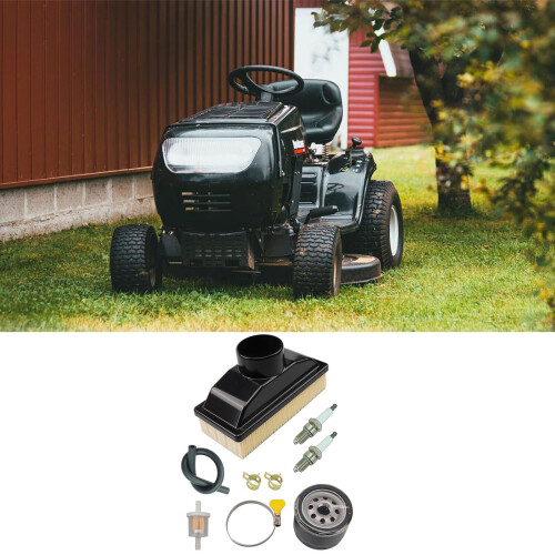 Plastic Grass Cutter Filter Set Lawn Mower Engine Parts for 2