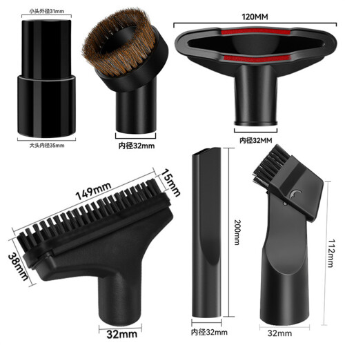 Set van 7 spleetmondstuk Stofzuigeraccessoires 2