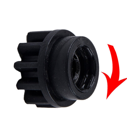 3Pcs Easy Mop Pedal Broom Spin Mop Replacement One Way-Black