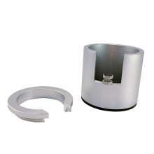 Espresso Portafilter Holder Aluminum Alloy Coffee Tamper-Silver