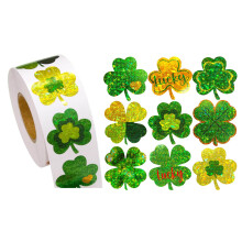 500 Counts Patricks Day-Aufkleber, funkelnder