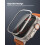 Screen Protector for Apple Watch Ultra 2/1 49mm TitaniumFrame 2Pack 9HTemperedGlass AlignmentTool Waterproof Case Silver 4