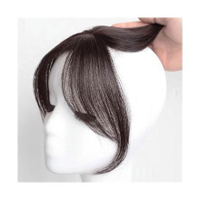 Clip in Bangs Eight Character Bangs Wig Air Bangs Hairline Natural Forehead Invisible Simulation Bangs Hair Clip Dark Brown