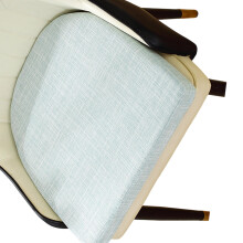 Comfortable Cotton Linen Cushion Elastics Filling-Light Blue 1