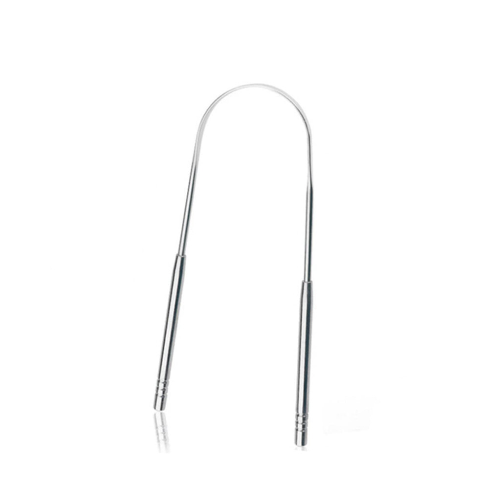 Tongue Scraper Stainless Steel 1Piece UShape For Oral Hygiene And Bad Breath