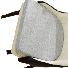 Elastics Soft Cotton Linen Seat Cushion for Home-Light Grey 1