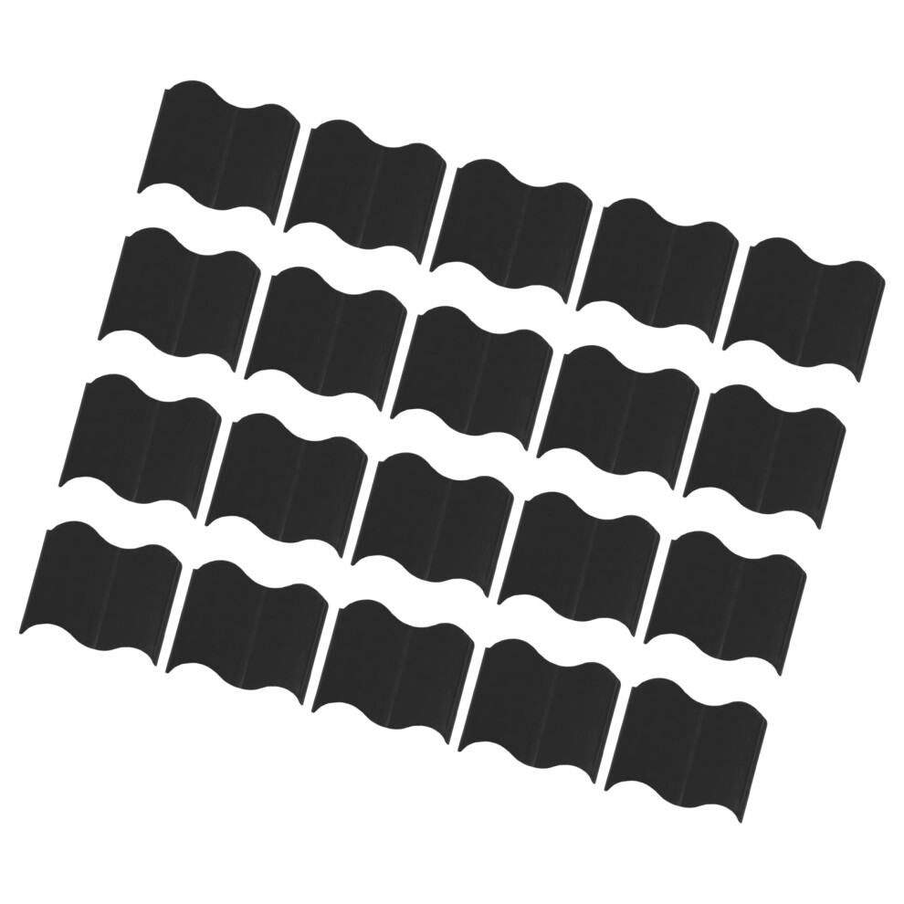 20Pack Garden Partition Panels Separating Area Decorating-Black 7627000721402
