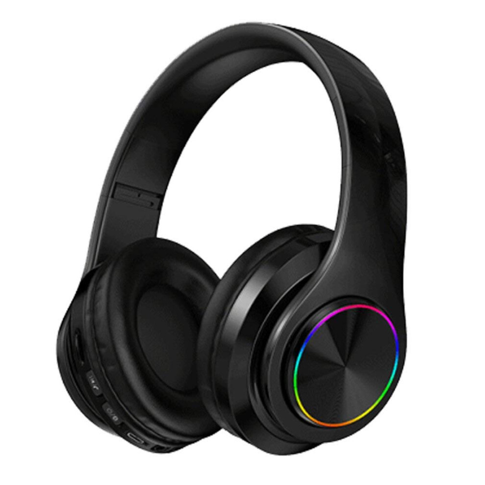 Wireless Headphone Bluetooth Headset Foldable Gaming Earphone With Mic Fm Tf Card 3D Stereo Noise Reduction Light 9189345043383
