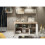 Sideboard 145cm Aurora - Oak & White Gloss Doors 6