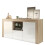 Sideboard 145cm Aurora - Oak & White Gloss Doors 8