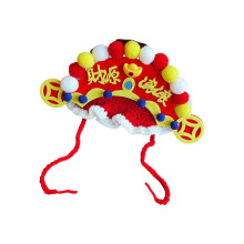 Symbolic Wealth God Hat For Dog Cats Chinese NewYear Pet-S 1