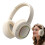 Wireless Computer Headset Khaki, OverEar Ergonomic Wireless Headphones For Work, Lightweight Foldable Earpiece 1