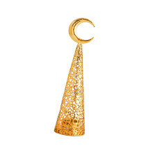 Artistic Metal Incenses Burners with Moon Star Pine Tree-B S