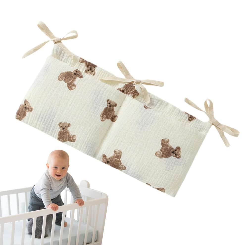 Nappy Organiser for Cot, Hanging Caddy with 2 Pockets, Nursery Organisation