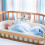 Nappy Caddy Organiser with 2 Pockets, Bedside Caddy for Cot, Nursery Boo Bear 2