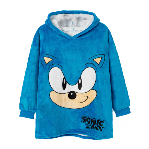 Sonic The Hedgehog Sonic the Hedgehog Blanket Hoodie (Boys Blue)