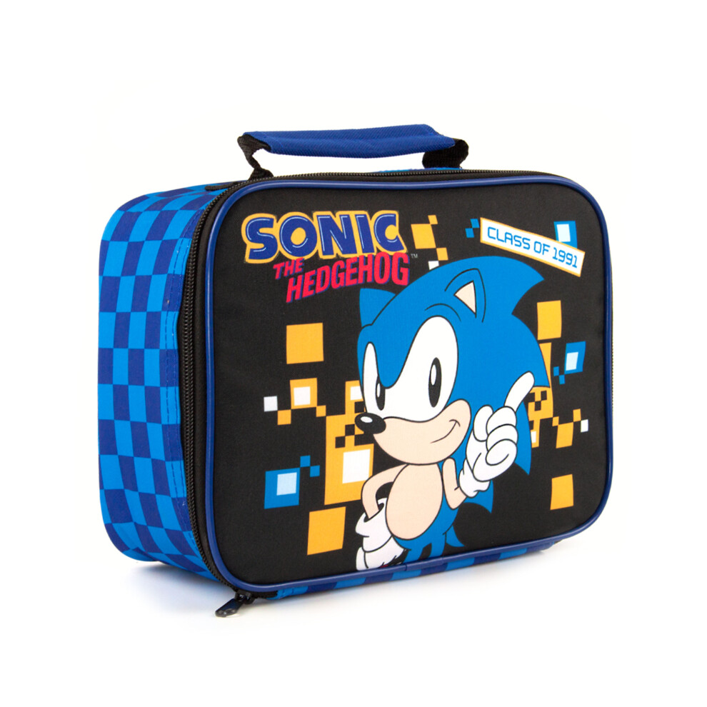 Sonic The Hedgehog Retro Style Gaming Boys Kids Lunch Bag