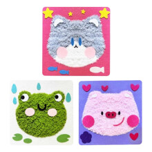 Handmade Doll Ornaments Sewing Set, Animal Bookmarks, Stickers for Kids