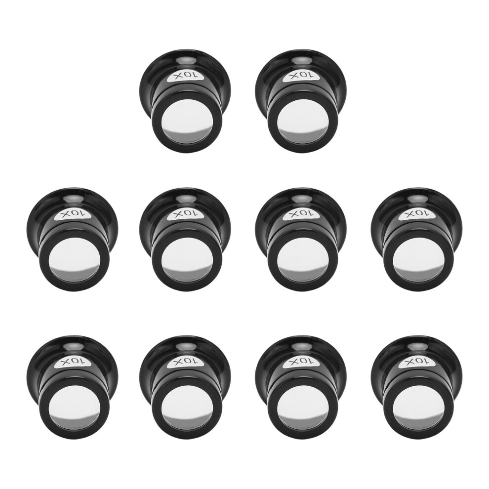 10x Portable Optical Objective Professional Jeweler Loupe 10x Magnifier Watch  Image Jewelry 10pcs
