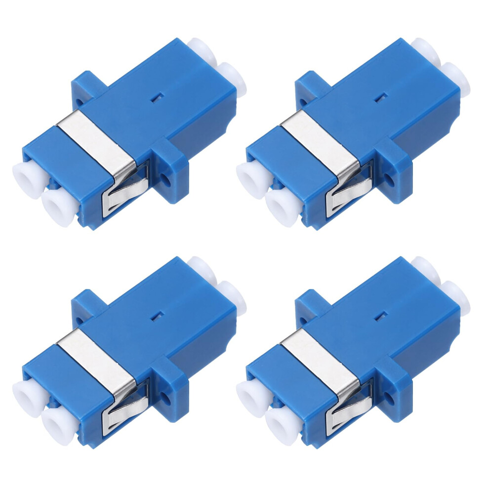Fiber Optic Coupler Lc/Upc Duplex Single Mode Fiber Optic Cable Adapter 4 Pack 9189345043659
