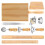 Pasta Tool Set Wooden Thread Rolling Pin Dough Scraper Gnocchi Board Dumpling Maker Suitable for Kitchen Cooking Ref: 7383 1