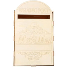 Letter Box Creative Wall Mounted Wooden Letter Box Medium Capacity Letter Box DIY Modern Parcel Box