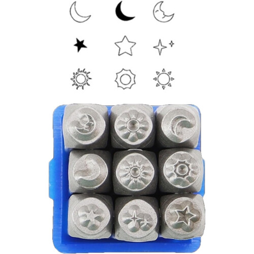 9piece stamping set for jewelry making 3mm 8 punch tools 2