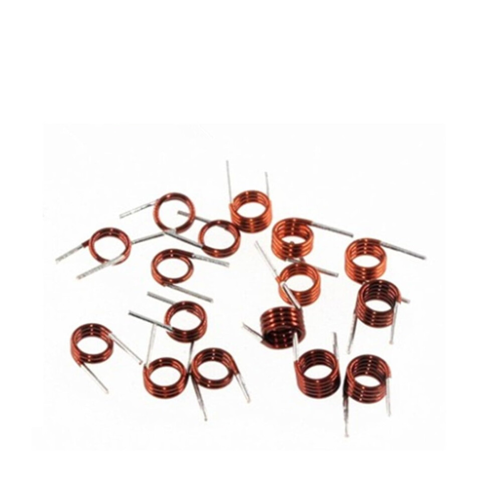 Inductor 20 Pcs Hollow Copper Wire Coil Size 3.5X2.5x0.7 Turns 1.5/2.5/3.5/4.5/7.5T Fm Remote Control Inductor 9365049914321