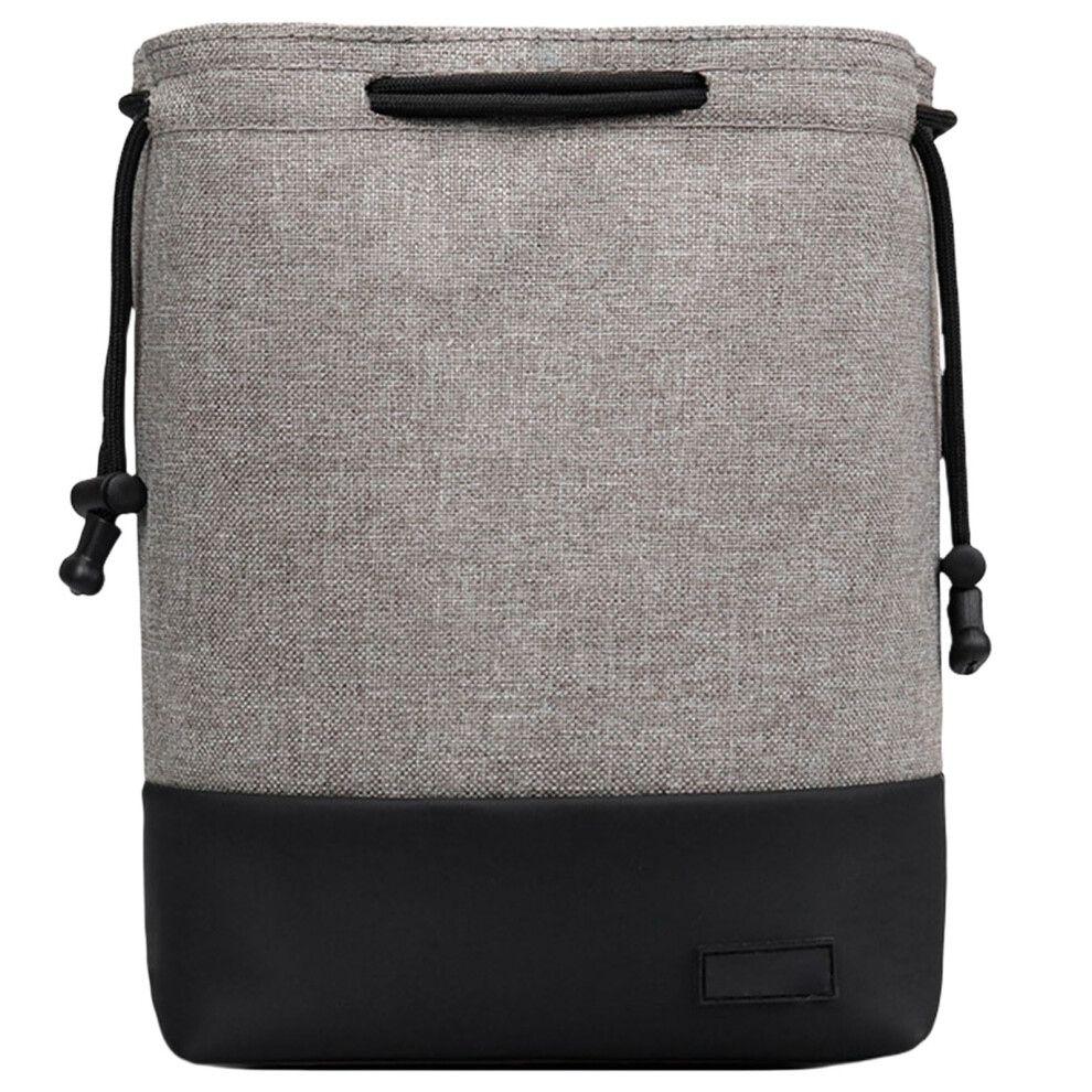 Camera Case Drawstring Bag Vintage Dslr Camera Bag Soft Lens Case Travel Storage Grey 9199774486934