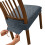 Set van 4 antislip stoelhoezen met elastische band-Donkergrijs 1