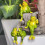 Statue de grenouilles, décor de Pot Huggers pour plantes,-2 6