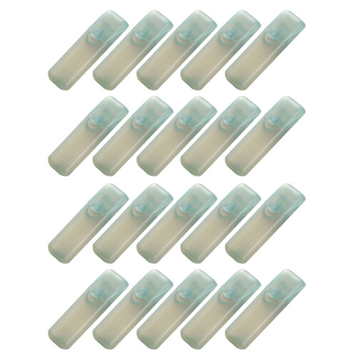 Mallette de rangement pour cotons-tiges, 20-Bleu transparent